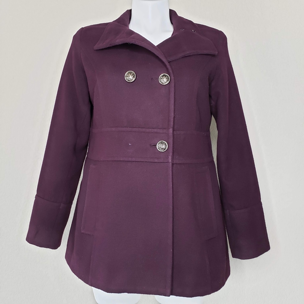 Liz Claiborne | Purple Pea Coat